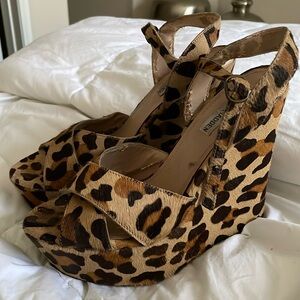 Steve Madden Platform Wedges - Leopard Print